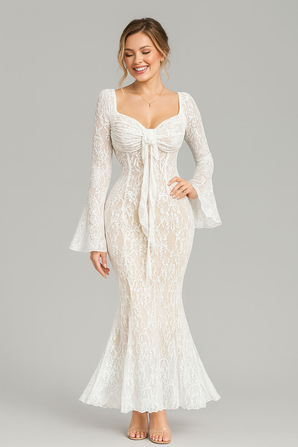 Robe Ruban Dentelle
