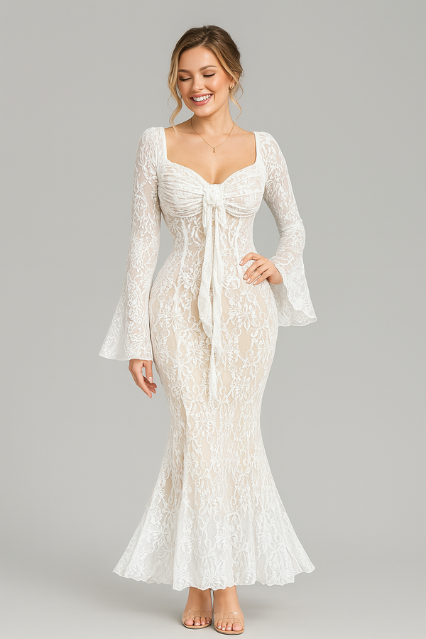 Robe Ruban Dentelle