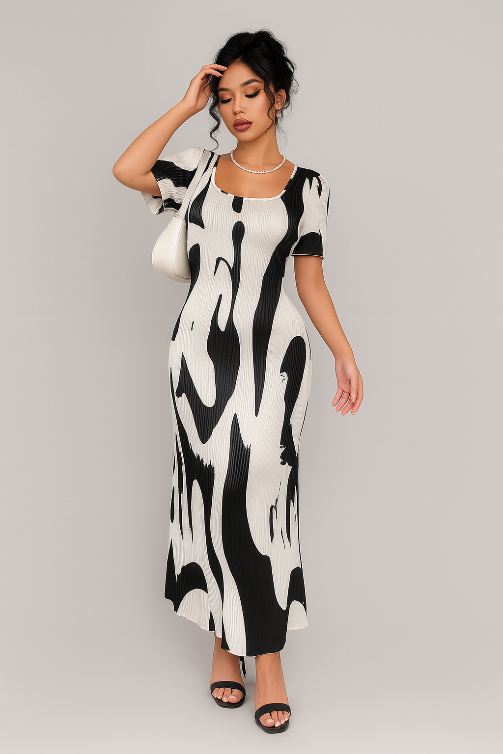 Robe Maxi Géométrique