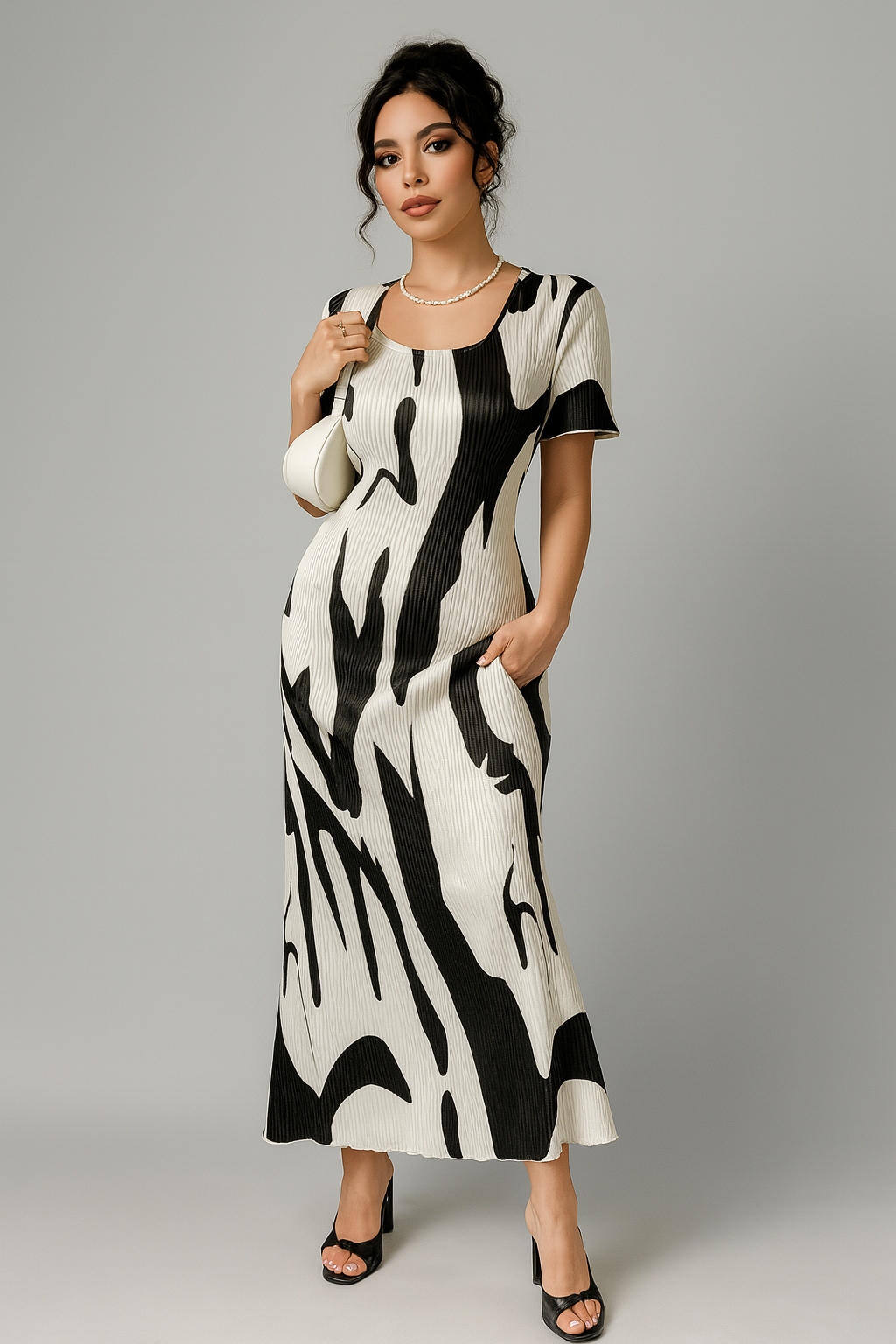 Robe Maxi Géométrique